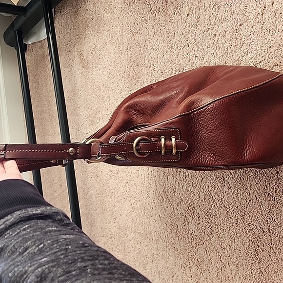 Brown Monsac Hobo Ergo Genuine Leather bag - Picture 3 of 8